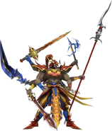 Gilgamesh's true form render in Dissidia 012.