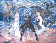 Promotional artwork for the currently-untitled Final Fantasy XV mobile game.