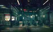 Sector 1 Reactor Train Station artwork for FFVII Remake
