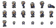 Set of Fujin's sprites.
