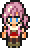 16-bit sprite of Serah from Final Fantasy XIII online synopsis.