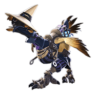 Chocobo with black mage barding.