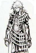 Concept art of Genesis's original design in Dirge of Cerberus -Final Fantasy VII-.