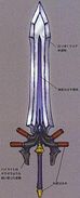 Concept art of Cloud's Ultima Weapon.