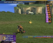 Wakka in Critical (25%) in Final Fantasy X.