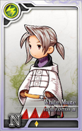 Luneth as a Rank N White Mage card in Final Fantasy Artniks.