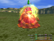 Lulu attacking in Final Fantasy X.