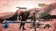 Serah in Critical in Final Fantasy XIII-2.
