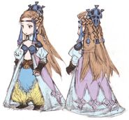 Concept art of Princess Sara for the DS version by Akihiko Yoshida.