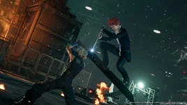 Showdown from FFVII Remake