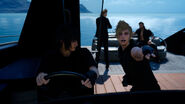 Noctis steers the royal vessel.