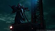 Sephiroth Clone holding another clone from FFVII Remake