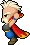 Animated sprite of Strago's victory pose (Mobile/PC).