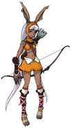 A viera as an Archer in Final Fantasy Tactics Advance.