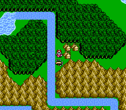 Replito on the world map (NES).
