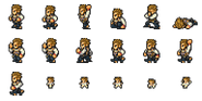 Set of Balthier's sprites.