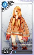 A Rank N Female Geomancer card in Final Fantasy Artniks.