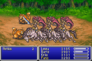 Zantetsuken as a summon ability in Final Fantasy V (GBA).