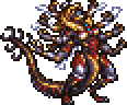 16-bit Sprite of Fang in Ragnarok form from Final Fantasy XIII online synopsis.