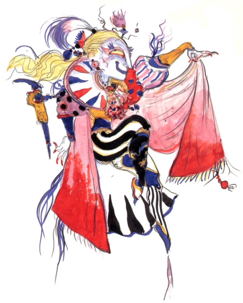 yoshitaka amano final fantasy 6 kefka