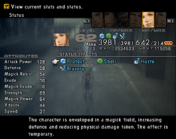 FFXII Status Menu