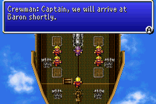 Final Fantasy IV Advance - GBA - Intro on Flying Ship