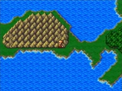Mount Hobs on the overworld in Final Fantasy IV: The After Years (Wii).