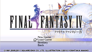 FFIV Title Screen PSP