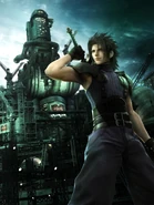 Crisis Core promotional CG artwork of Zack.