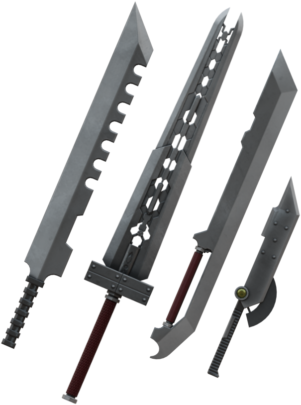 Final Fantasy VII Cloud Strife Fusion Swords Buster FF7 Sword Boys Collection
