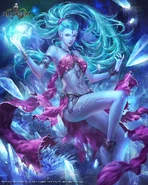 Shiva's FFVII ability card artwork.