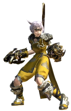 Monk render for the original Final Fantasy XIV.