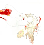 Рисунок Мога с Террой работы Ёситаки Амано.