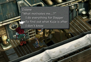 What motivates Zidane from FFIX Remastered