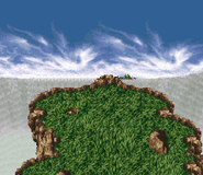 Cliffside of the falls (SNES).