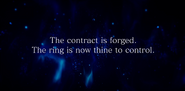 Ignis forges a contract with the ring in Episode Ignis Verse 2.