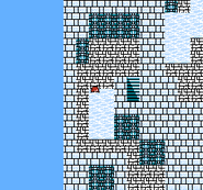 Ice damage floor in Final Fantasy II (NES).