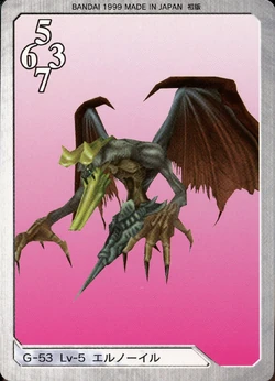 Final Fantasy VIII Bandai Carddass Masters Triple Triad - Back 053