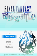 The option on the menu in Final Fantasy Crystal Chronicles: Echoes of Time.