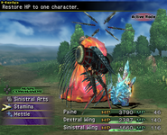 Paine in Full Throttle attacking in Final Fantasy X-2.