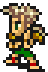 Animated sprite of Gau casting a spell (SNES/PSX/GBA).