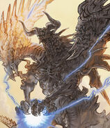 Bahamut's artwork in Lord of Vermilion.