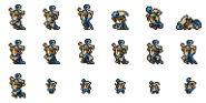 Set of Tyro's sprites.