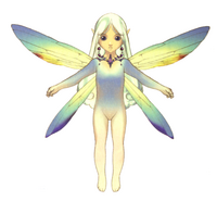 Akira Oguro artwork of the Sylph for the DS release of Final Fantasy IV.