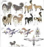 Animals of Cocoon artwork for Final Fantasy XIII.