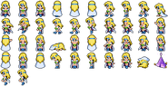 Celes's battle sprites (IOS).