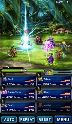 Ability version in Final Fantasy Brave Exvius.