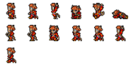 Set of Naja's sprites.