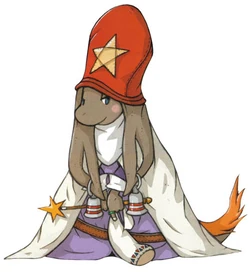 A nu mou as a Time Mage in Final Fantasy Tactics Advance.