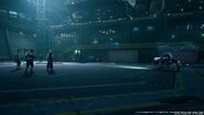 Standoff at the Shinra Warehouse from FFVII Remake